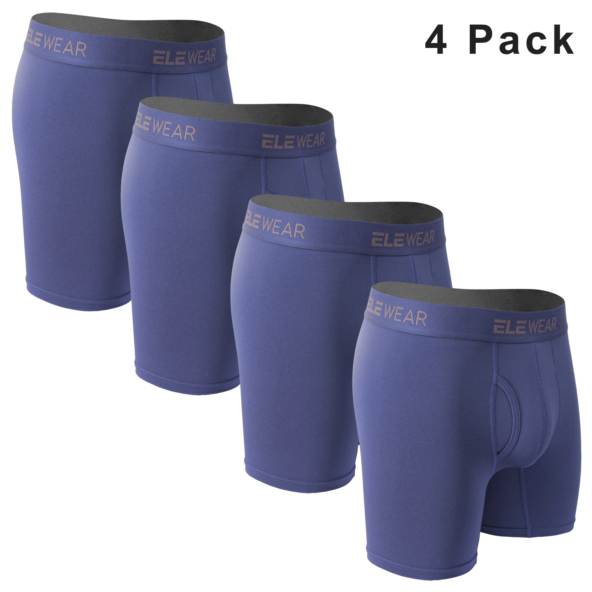4 Pack Men Underwear With Opening Breathable Mens Boxershorts Men\'s Panties Underpants Plus Size Fashion Boxers Brief