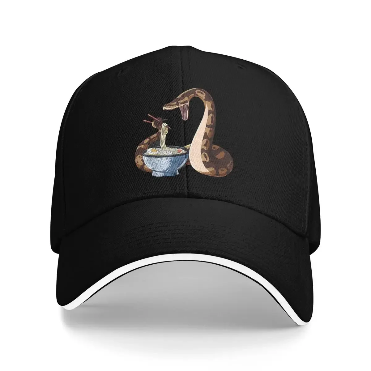 Kawaii رامين الأفعى الكرة بيثون دائم لجميع المواسم قبعة الجولف قبعة للرجال قبعة بيسبول للرجال #1