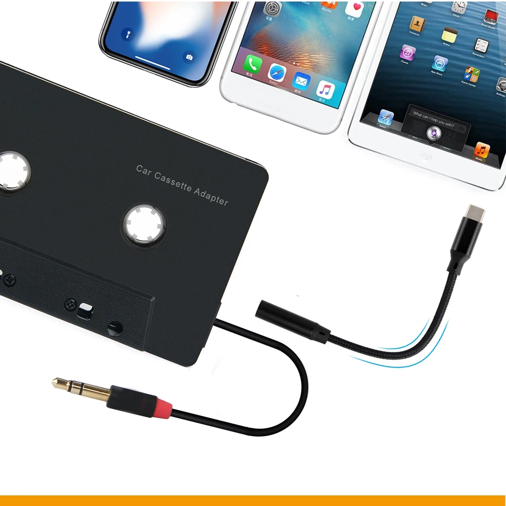 Aux سيارة الشريط الصوت كاسيت محول مشغل Mp3 محول 3.5 مللي متر جاك التوصيل ل MP3 الهاتف كابل مساعد مشغل أقراص مضغوطة #5