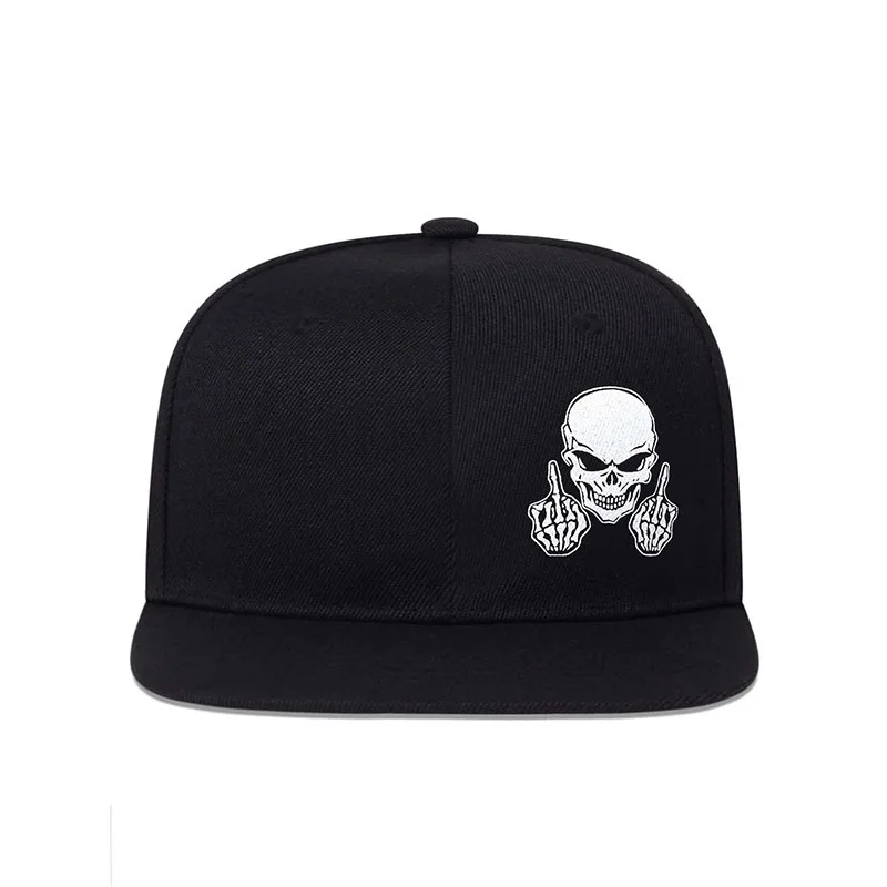 2026 1 Stück Unisex Skelett-Fingerabdruck Hip-Hop Hüte Frühling Herbst Outdoor Verstellbare Freizeit-Baseballkappen Sonnenschutzhut – Detail 6