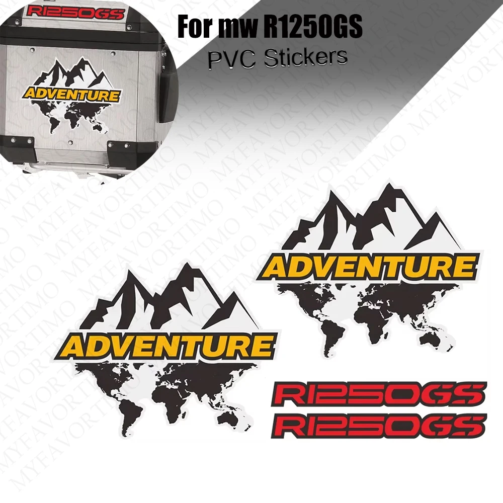 

Motorcycle For BMW R1250GS R 1250 GS ADV Adventure GSA Trunk Top Side Tail Box Cases Aluminium Luggage Protector Stickers