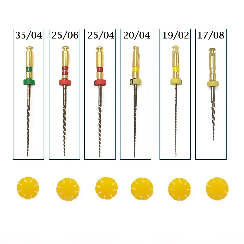 Eighteeth E-FLEX 10pcs Dental Root Canal File Heat-Activated Rotary Nitinol Tooth Pulp Files Thermally Activated Nickel-Titanium