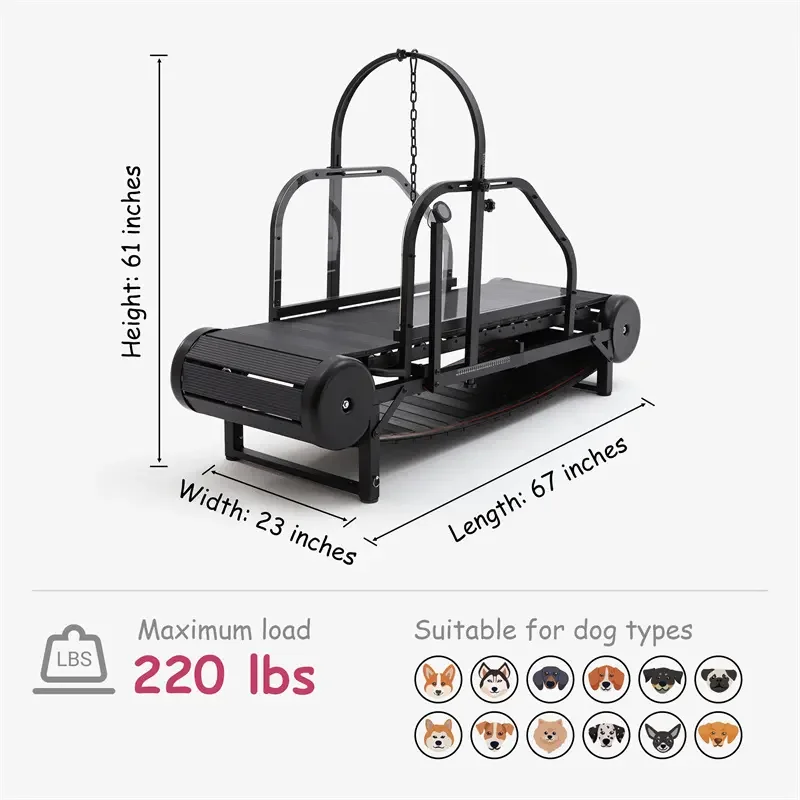Non-Electric Doggy Exercise Treadmill Outdoor Sport Slatmill for Dogs Training Pet Training Supplies