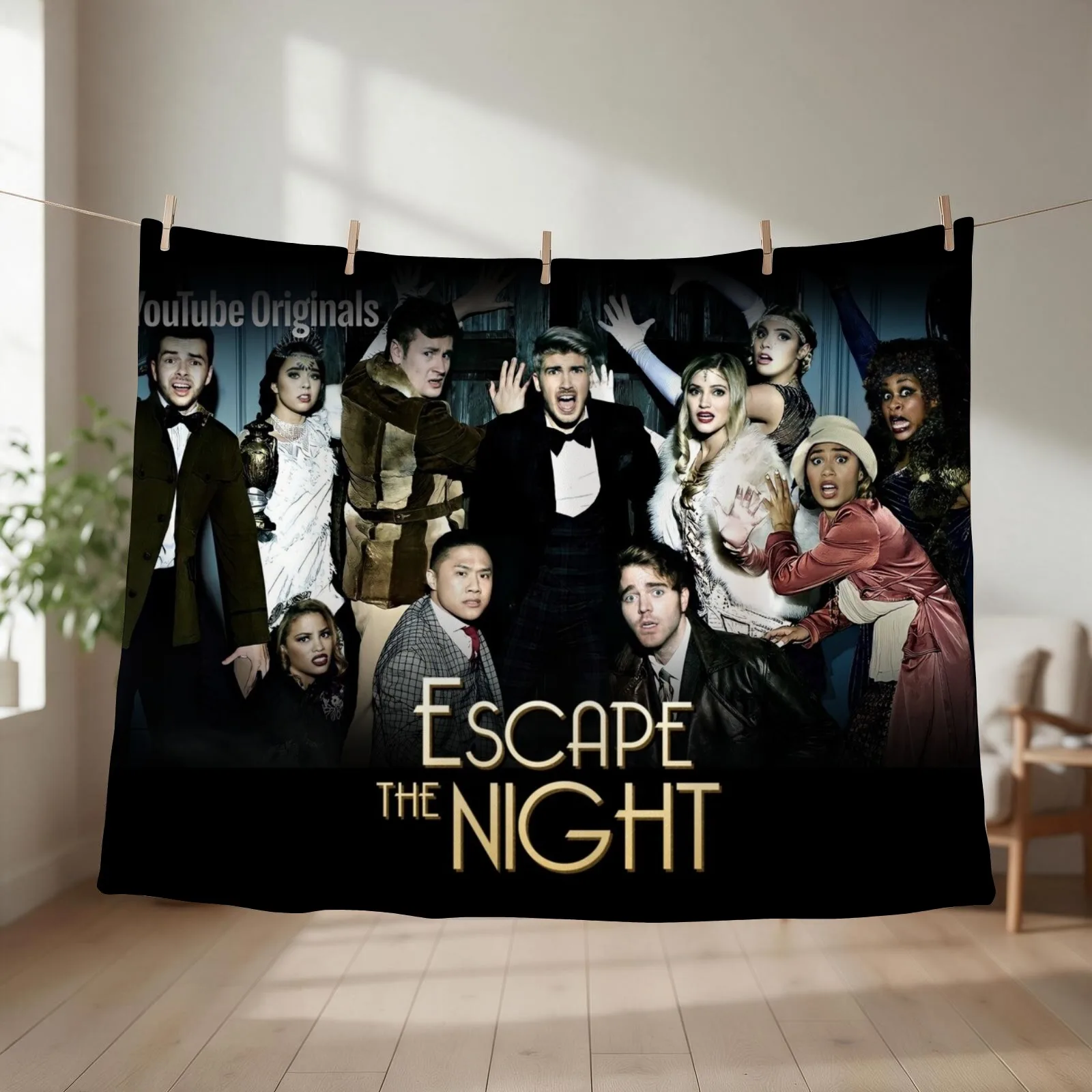 New Escape The Night Season 1 Throw Blanket couch cozy soft plush fuzzy picnic outdoor blanket