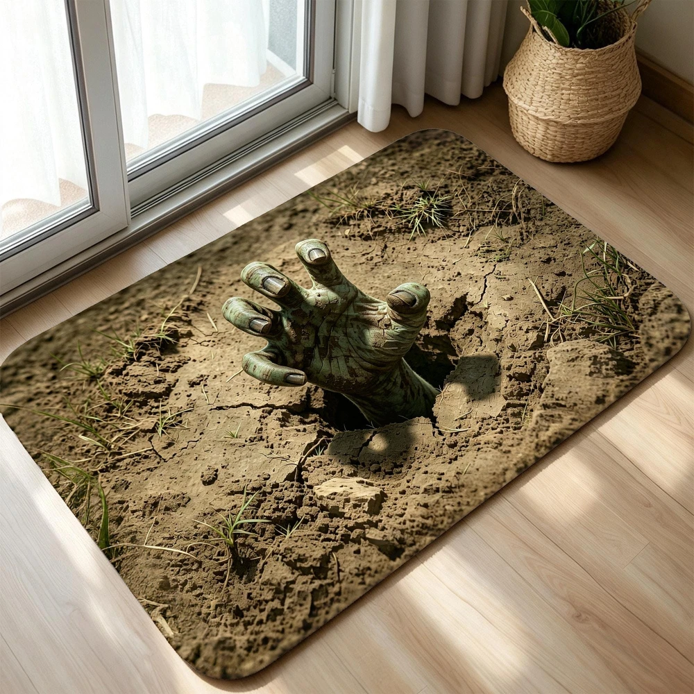 Clear Water Fish Pond Floor Mat Realistic Stone Entryway Welcome Rug Swimming Animal Area Rug Doormat Kitchen Porch Foyer Decor