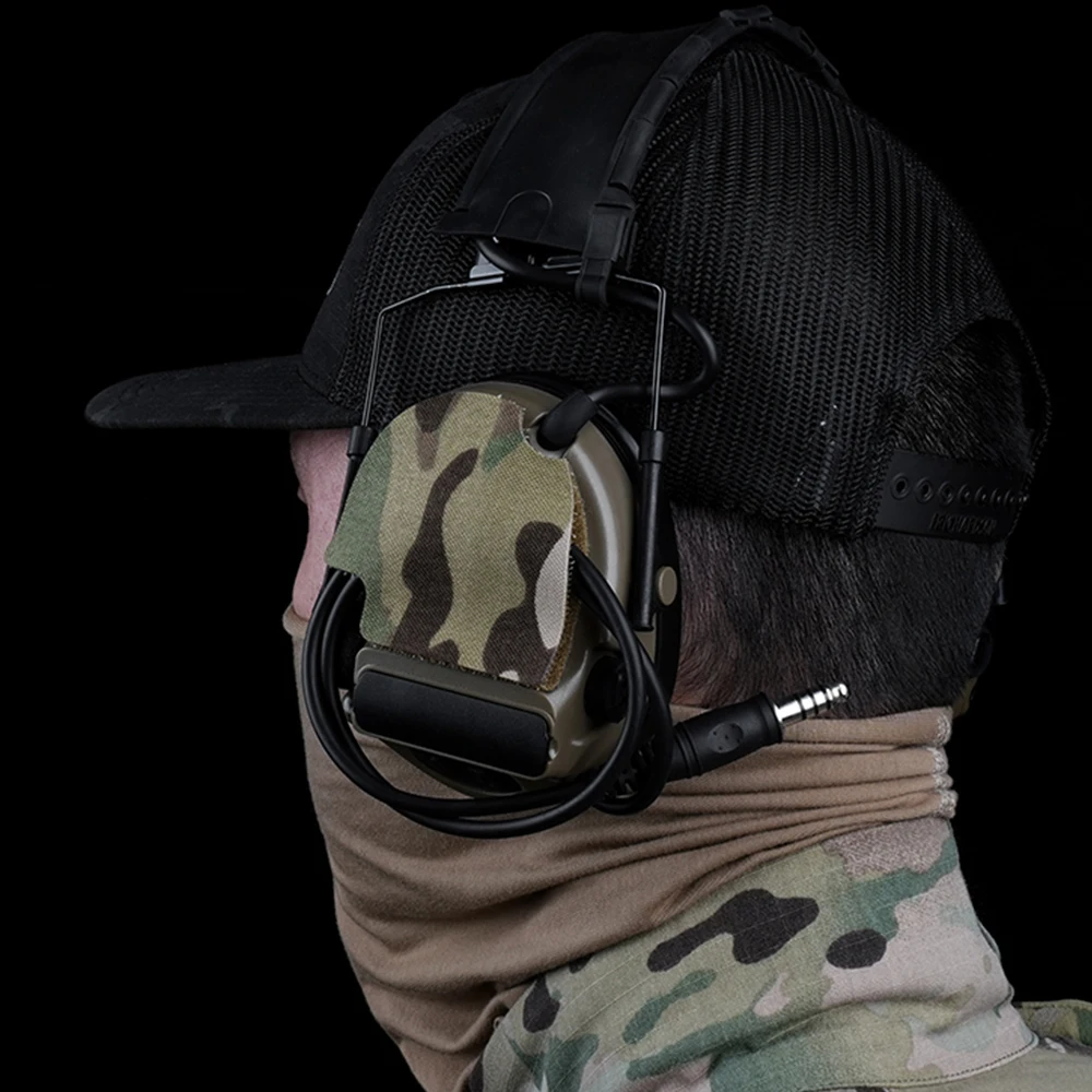 タクティカル COMTAC シリーズ ヘッドセット ステッカー エアソフト ヘッドフォン ケーブル 収納 ステッカー 狩猟 ペイントボール シューティング アクセサリー