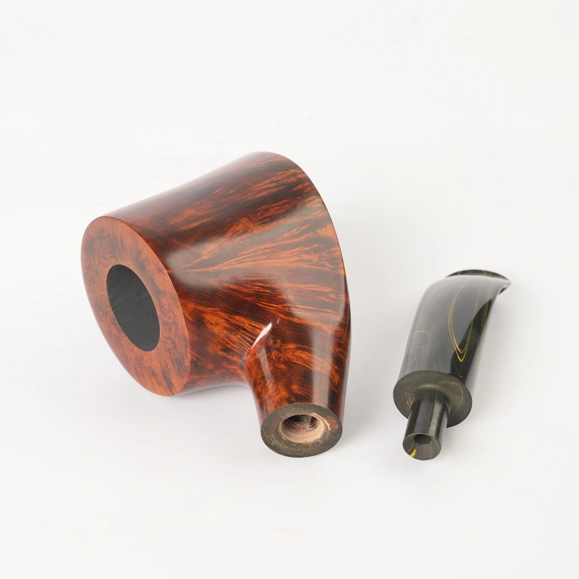 Briarwood tobacco pipe hand carved pipe father's day gift 3mm pipe channel cumberland pipe handle freestyle wood pipe