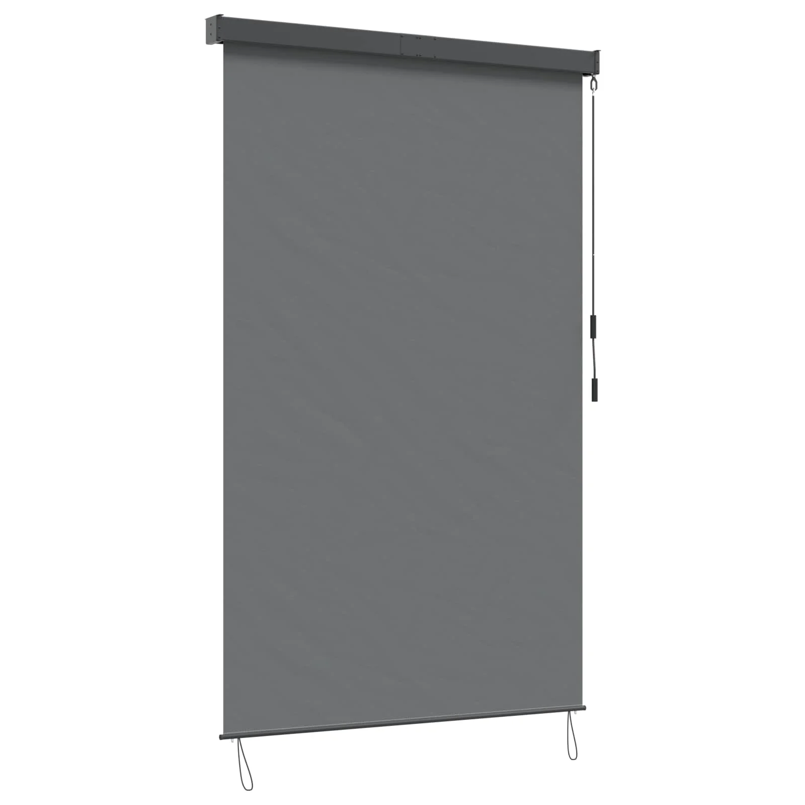 Hellgraue Rollos 160 x 250 cm, Stoff und Aluminium, Thermische Jalousien mit Einstellbarer Lichtfilterung und Sichtschutz für Küche und Schlafzimmer