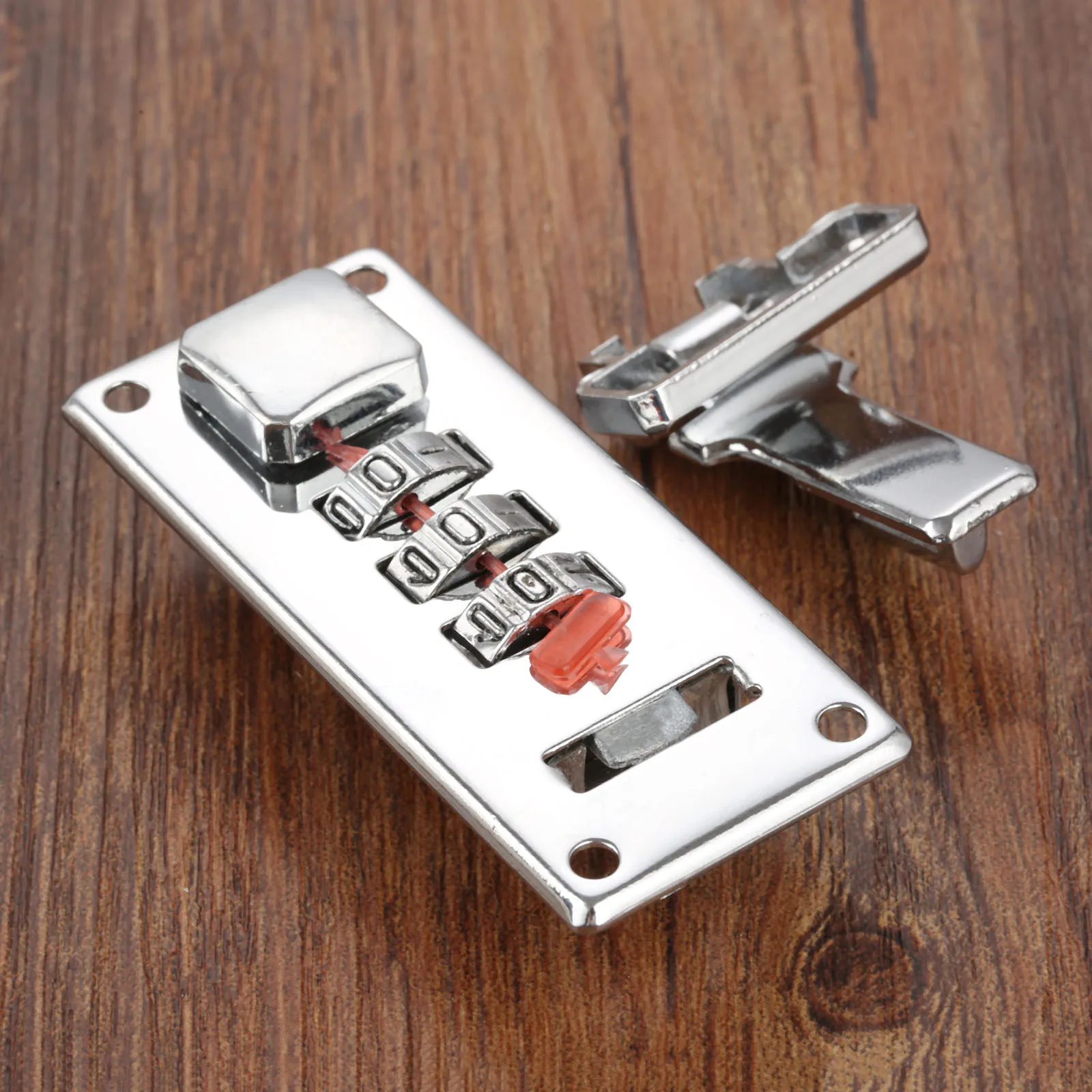 1kit Password Lock Latch Silver Coded Lock 65mm*29mm Retro Vintage Jewelry Wooden Box Gift Case Luggage Suitcase Chest Hardware