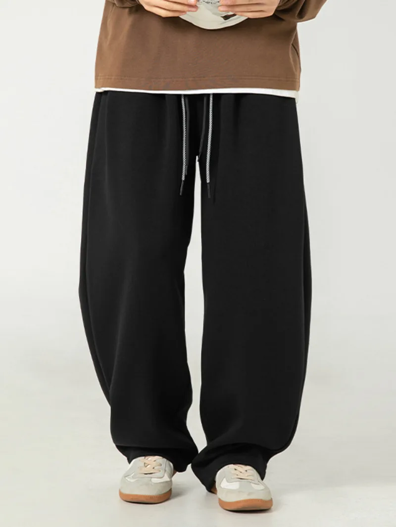 

Men's Loose Fit Casual Pants Spring New Double Drawstring Design Long Pants Sports Loose Fit Casual And Free Sweatpants Q6IM