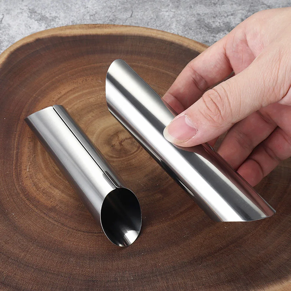 

9Pcs Stainless Steel Cannoli Tube Baking Molds Cream Horn Forms DIY Spiral Cake Roll Molds Pancake Making Tools Household Baking
