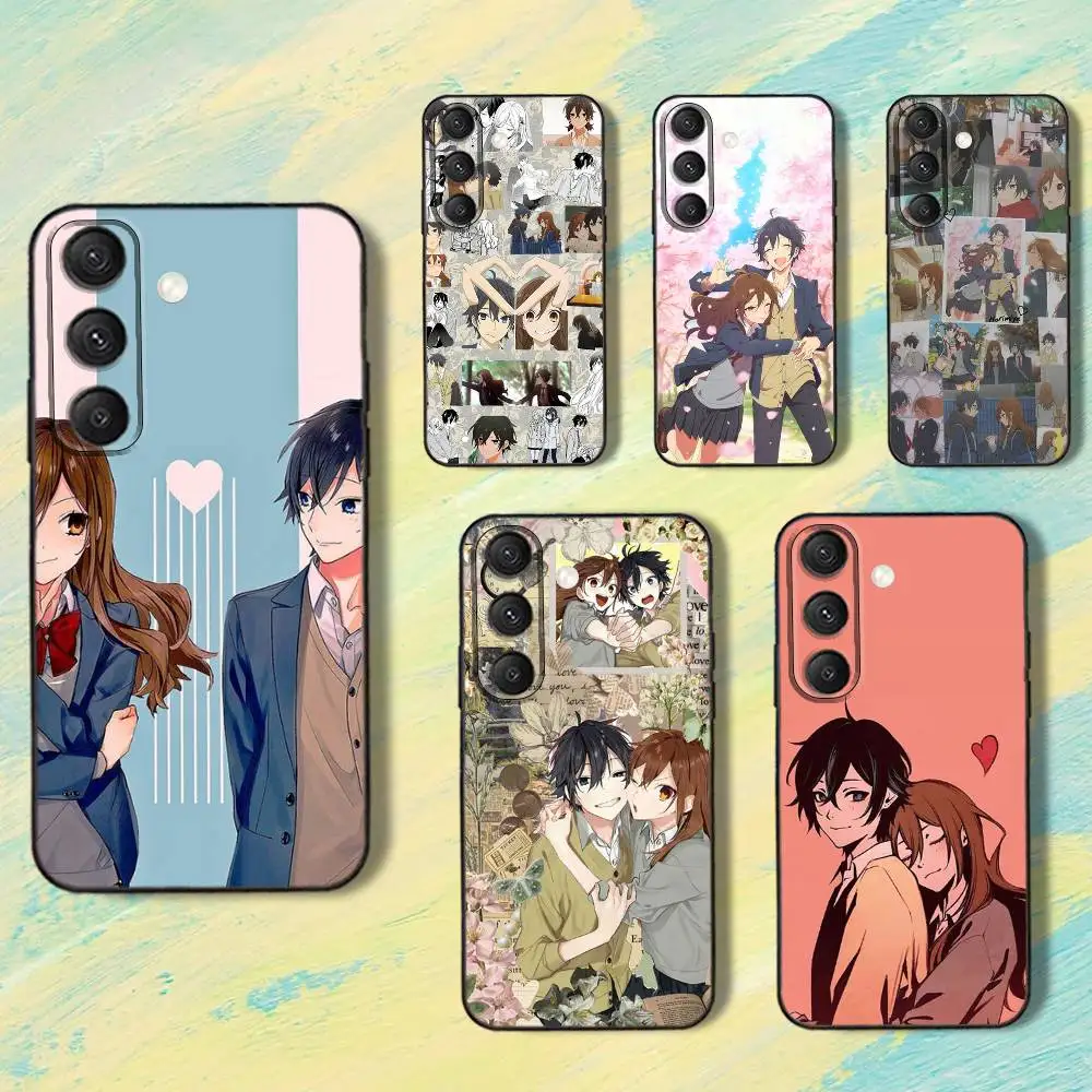 

Campus love H-Horimiya Phone Case For Samsung S25,S24,S10,S22,S21,S20,S23,Ultra,Plus,Lite,FE,Soft Silicone Black Cover