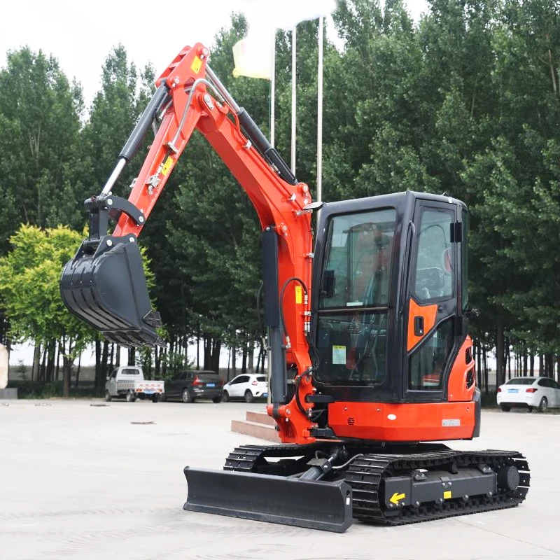 Mini excavadora de 2,6 toneladas, retroexcavadora China con motor de cabina, maquinaria agrícola, diésel, 3,5 toneladas