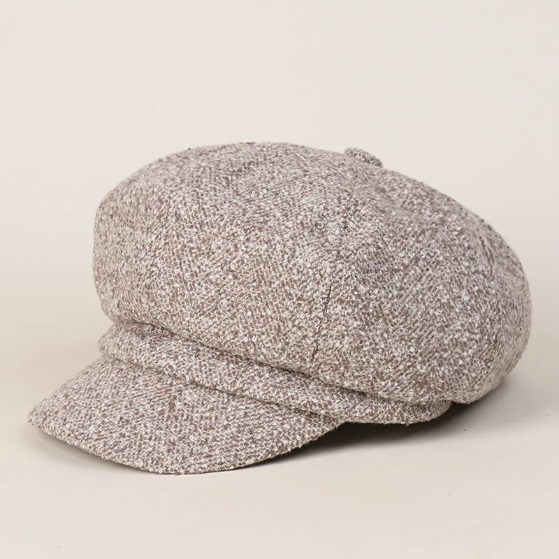 

Newsboy Cap Women Men Octagonal Hat Autumn Windproof Warm Accessory Headwear For Winter Outdoor Casual