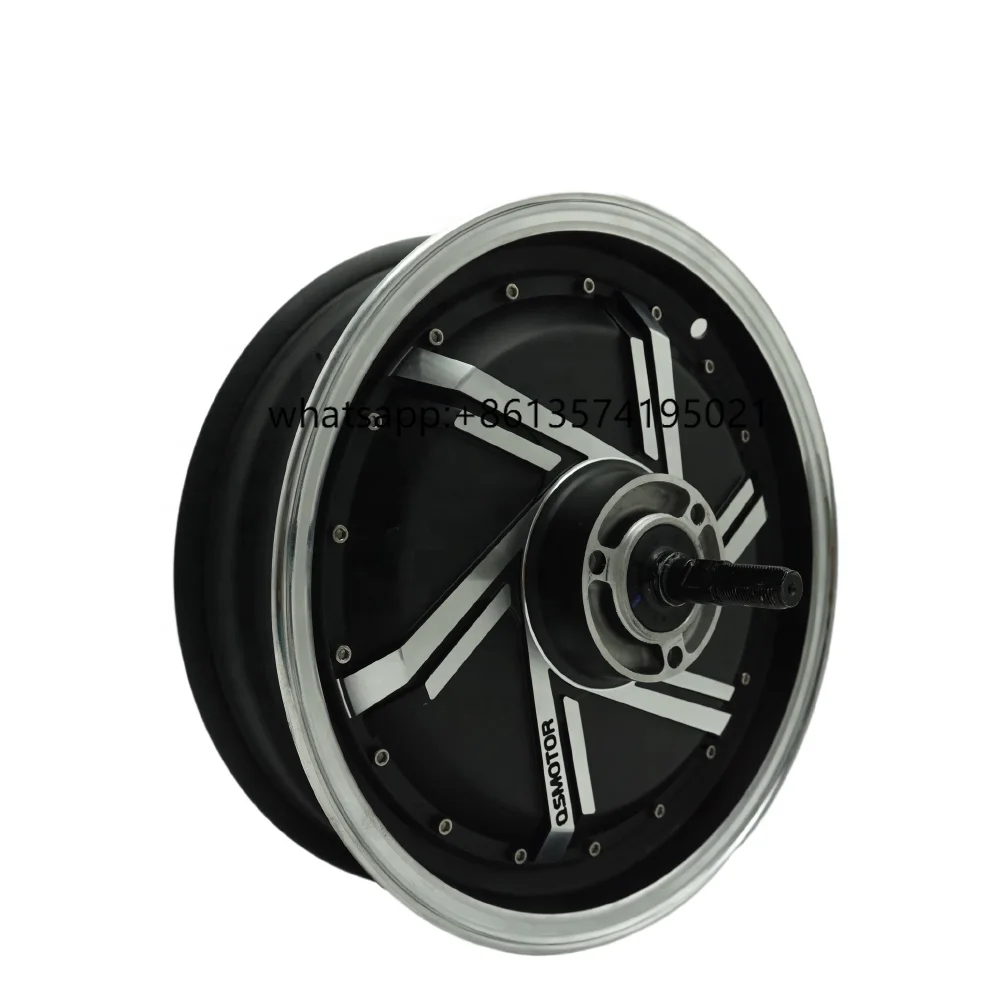 

QSMOTOR 13X3.5 Inch 273 8000W V3 72V 120kph Electric Motorcycle New Brushless DC Wheel Hub Motor 120kph Speed 8000W Power