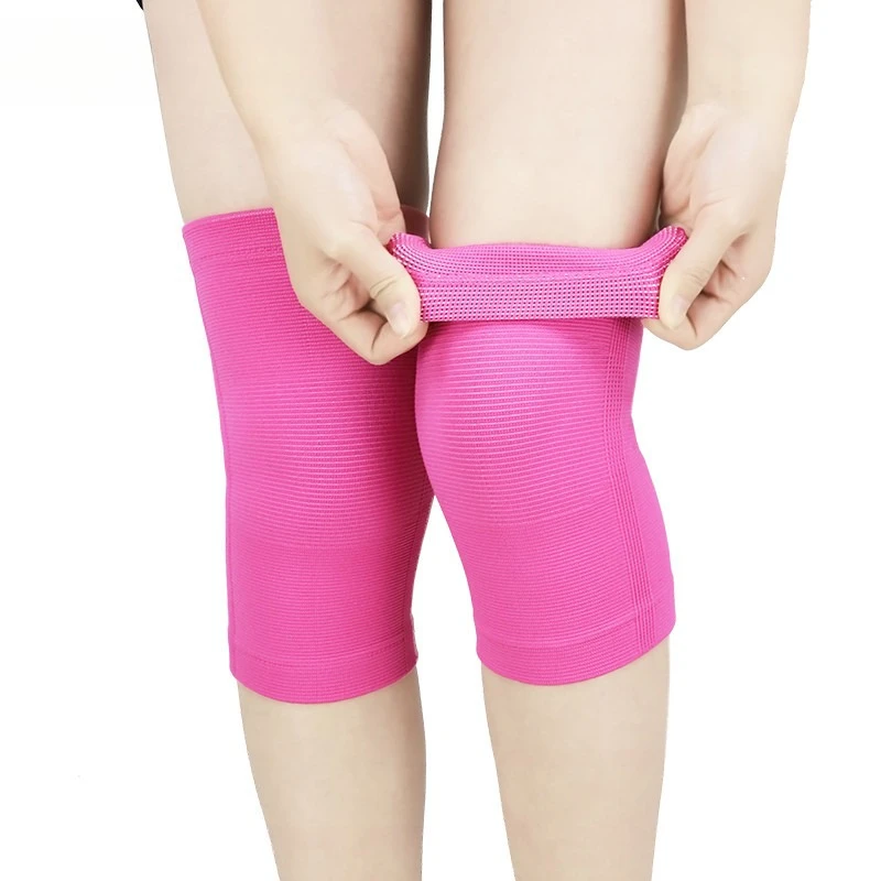 Cross-border Direct Supply Nylon Sports Knee Pads, Colorful, Warm, Knitted, Stretchy, Breathable, Sweat-absorbent