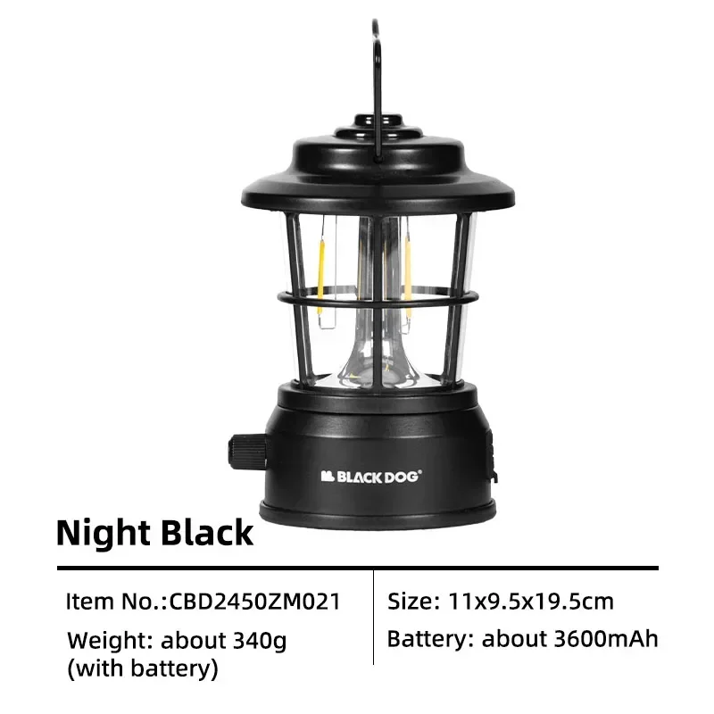 بلاك دوج المحيطة المحمولة قابل للتعديل ضوء خمر corative التخييم ضوء خيمة ضوء الجدول مصباح قابلة للشحن دي ضوء التخييم
