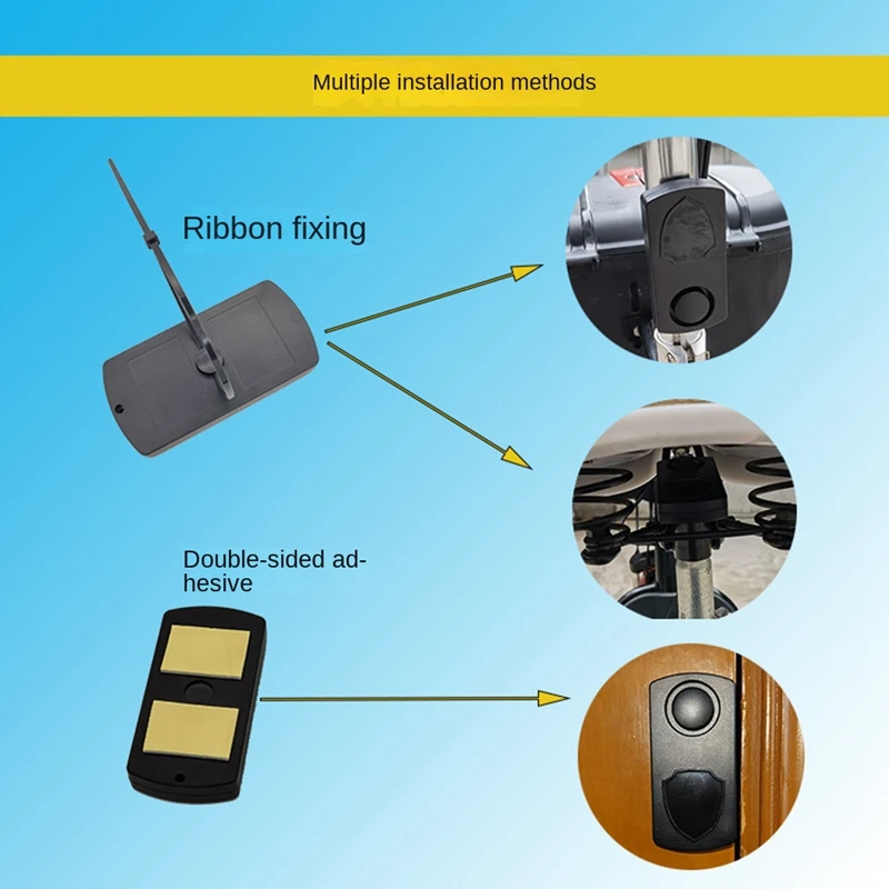 Hot-Waterproof Motorcycle Electric Bicycle Security Anti Lost Wireless Remote Control+Vibration Detector Alarm System Kit