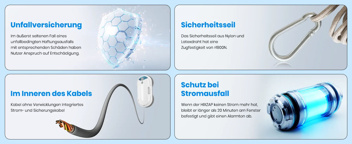 Fensterputzroboter mit Doppelsprühfunktion & 3800 Pa Saugkraft