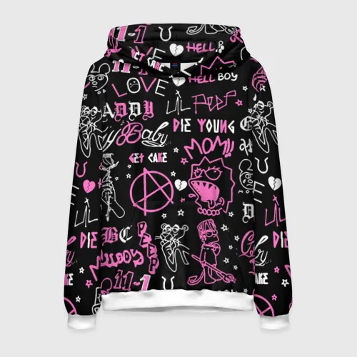 Men's Hoodies 3D Lil Peep logobombing Printed Sweatshirts Men Women Hip Hop Harajuku Tracksuit Pullover Oversized Men Y2k Hoodie
