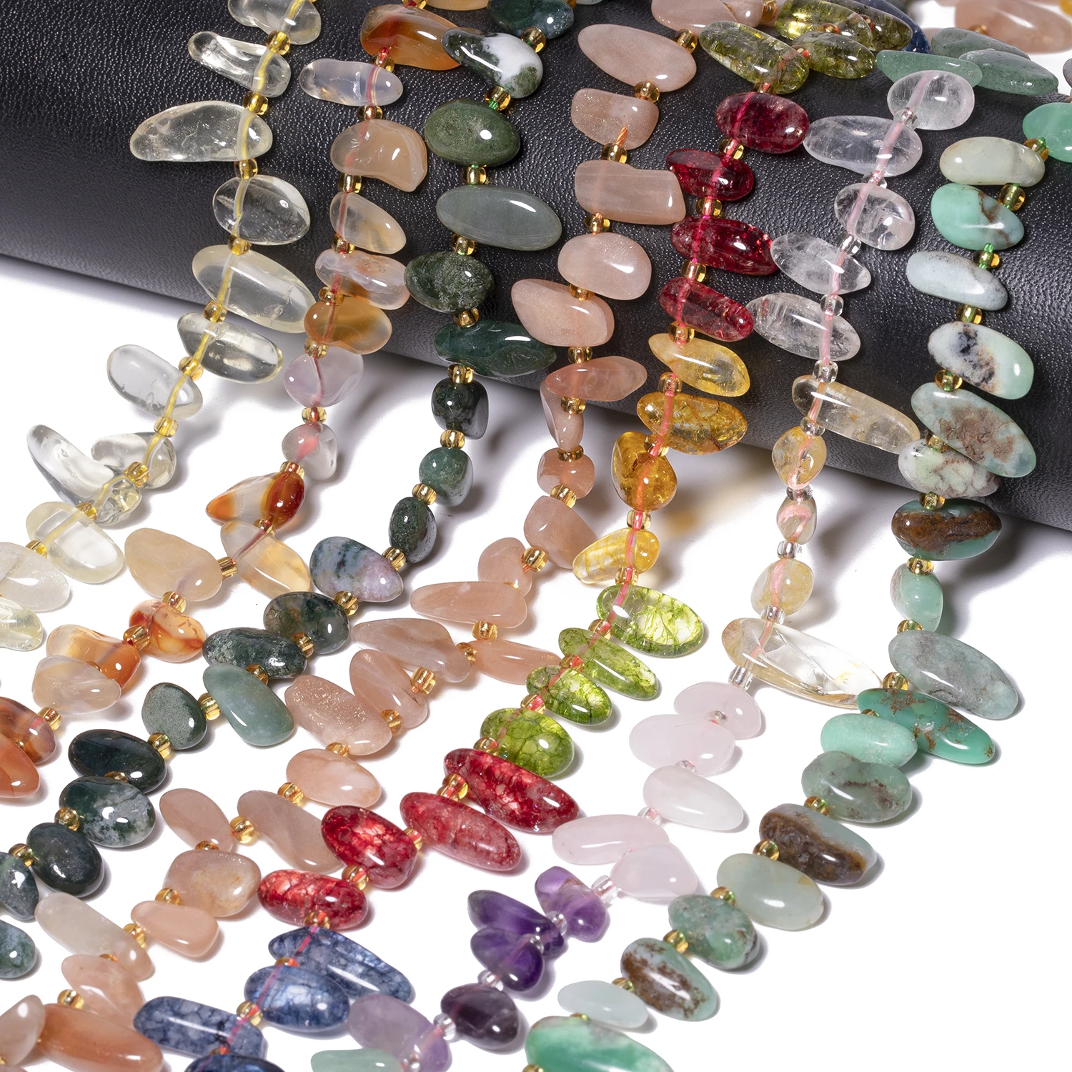 10-14mm Irregular Natural Stone Agate Quartz Beads For DIY Charms Earrings Necklace Jewelry Making Handicrafts Supplies