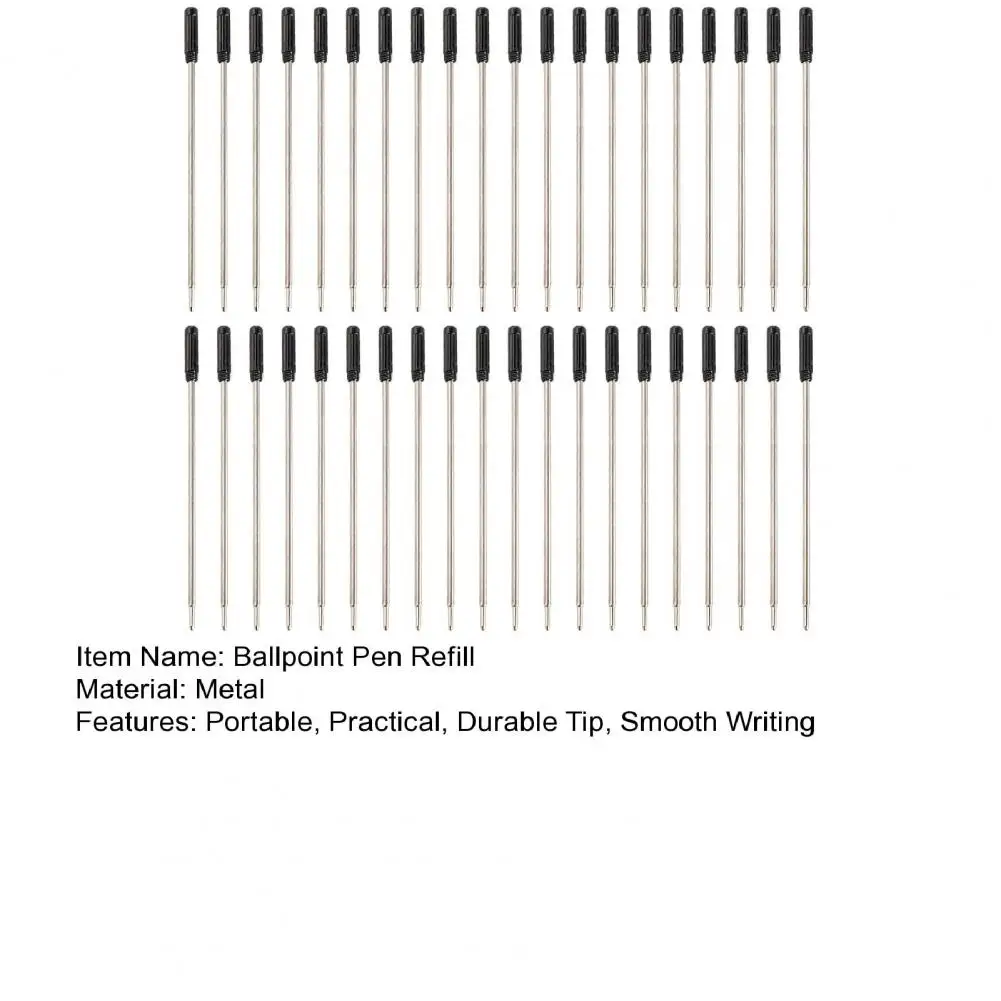 11.6cm Ballpoint Pen Refills Blue Ink Medium Point Pen Refills Quick-Drying Durable Tip Design Versatile Refills Gel Pen Supply