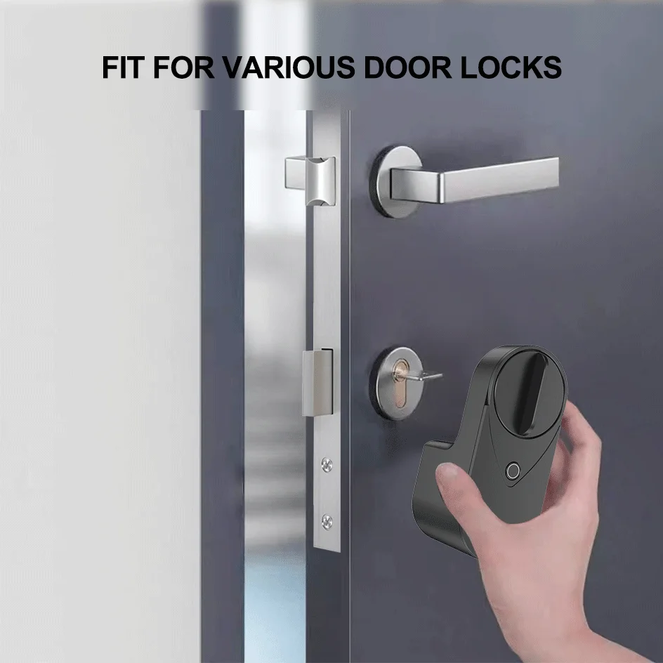 New RAYKUBE EG One Tuya BLE Smart Lock + Wireless Fingerprint and PIN Pad FP01 Bundle – Drill-free, Easy Installation