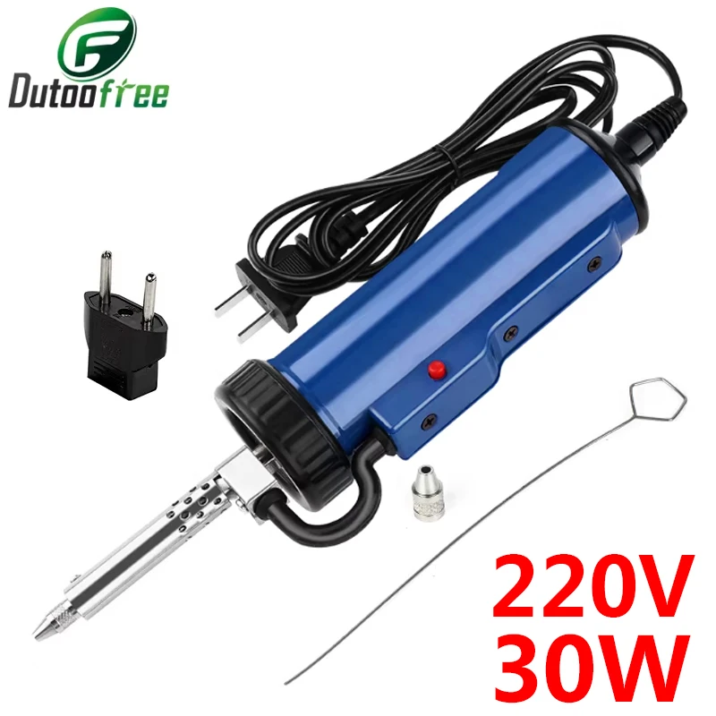 錫吸い取り真空ポンプ（1個の吸引ノズル付き）eu-usプラグはんだ吸い取りポンプ電動はんだ吸い取り機