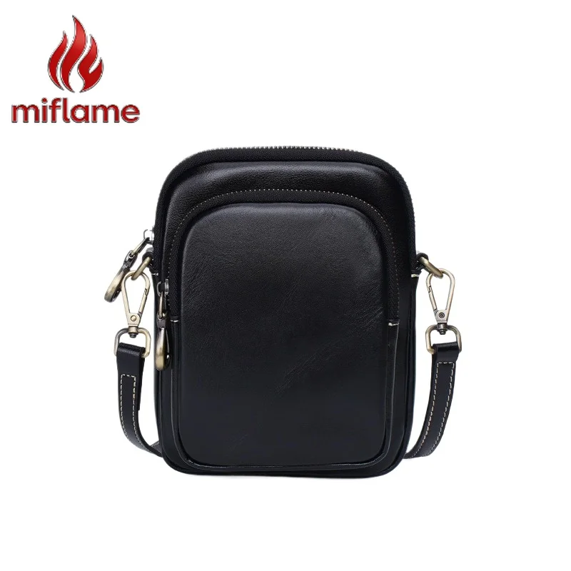 

Handmade Genuine Full Grain Leather Crossbody Shoulder Bag Vegetable Tanned Cell Phone Purse New Unisex Mini