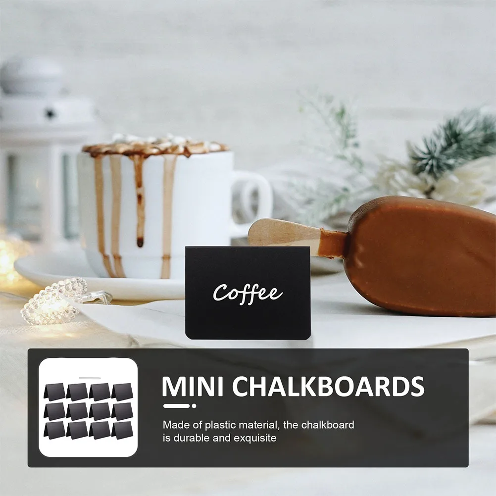 1 مجموعة السبورة علامة السعر علامات السبورة لسطح المكتب قابلة لإعادة الاستخدام قابل للمسح رسالة مجلس ديكور للطاولات متجر المنزل مكتب الزفاف #3