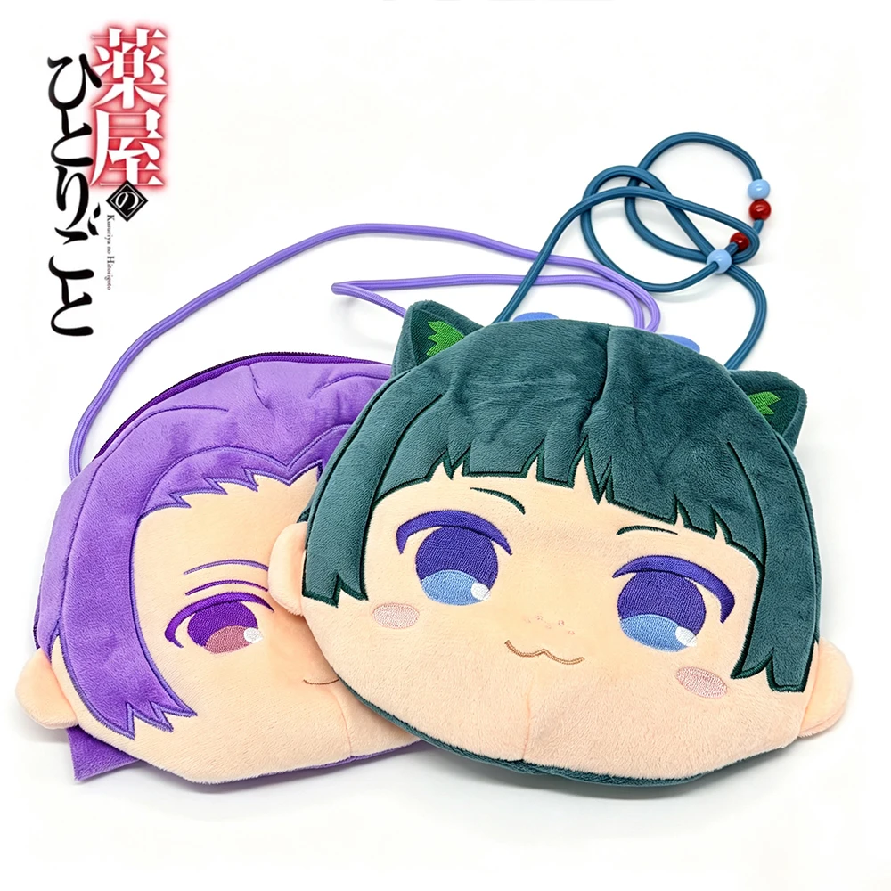 Anime The Apothecary Diaries Maomao Jinshi Cosplay Plush Crossbody Bags Cute Shoulder Bag Unisex Handbag Accessory Party Prop