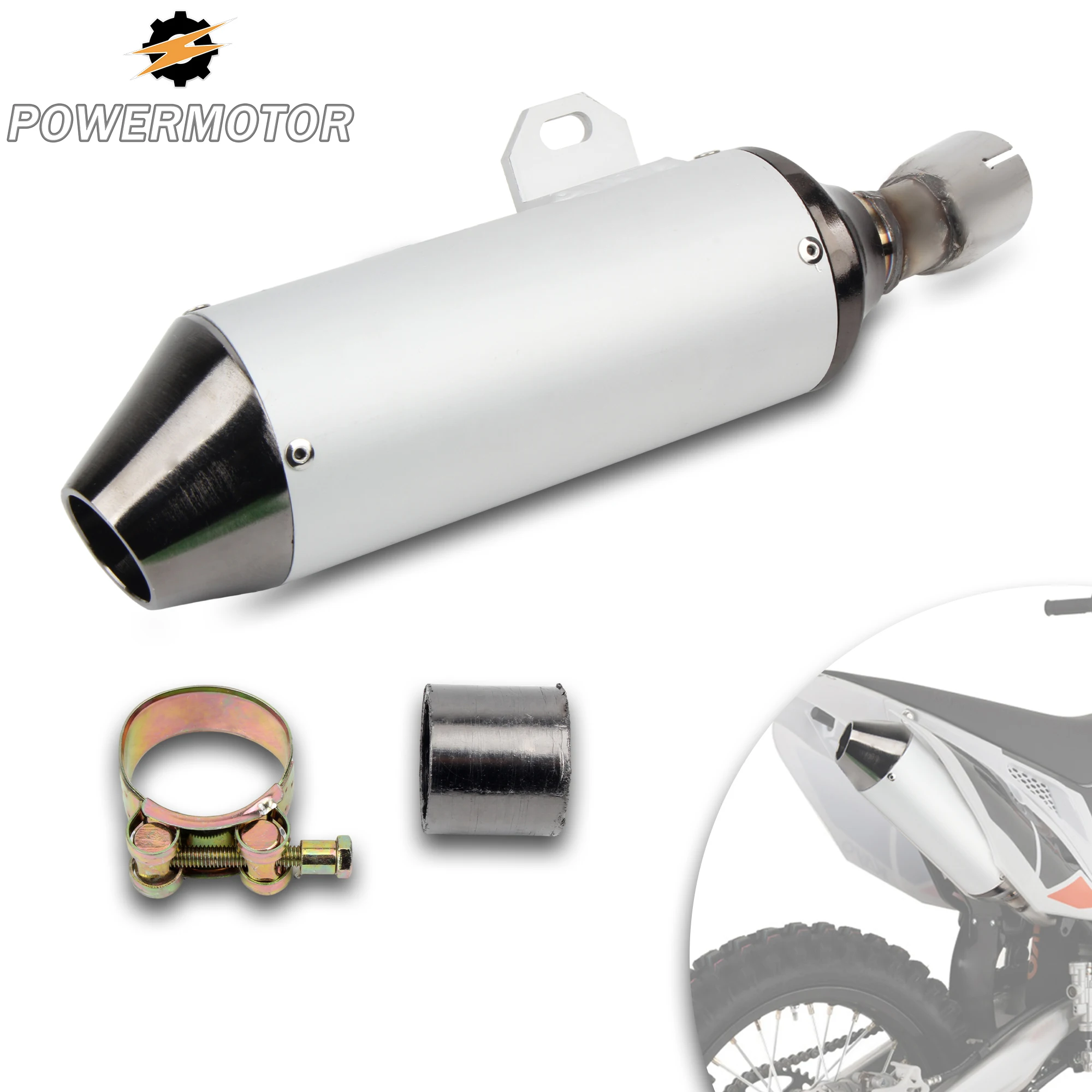

for KAYO Exhaust Muffler Pipe Modified for BSE Apollo ATV HONDA 110cc 125cc 2T 4T DirtBike Enduro Off-Road Racing Accessories