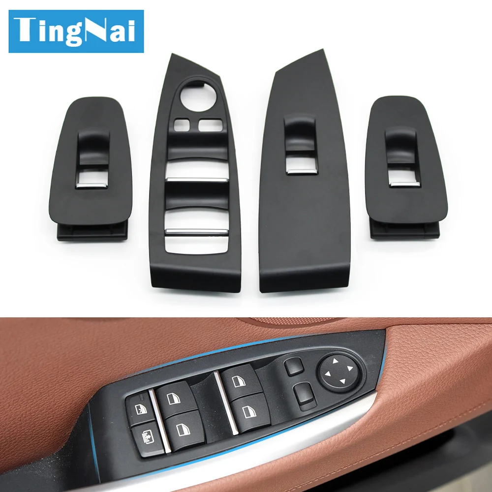 LHD RHD Car Interior Front Rear Left Right Door Window Switch Cover Armrest Panel For BMW 5GT Gran Turismo F07 2010-2017