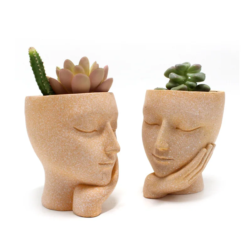 ‌ 樹脂製ガーデンデコレーションセット - 屋外と中庭のためのモダンなバルコニーデコレーション ‌