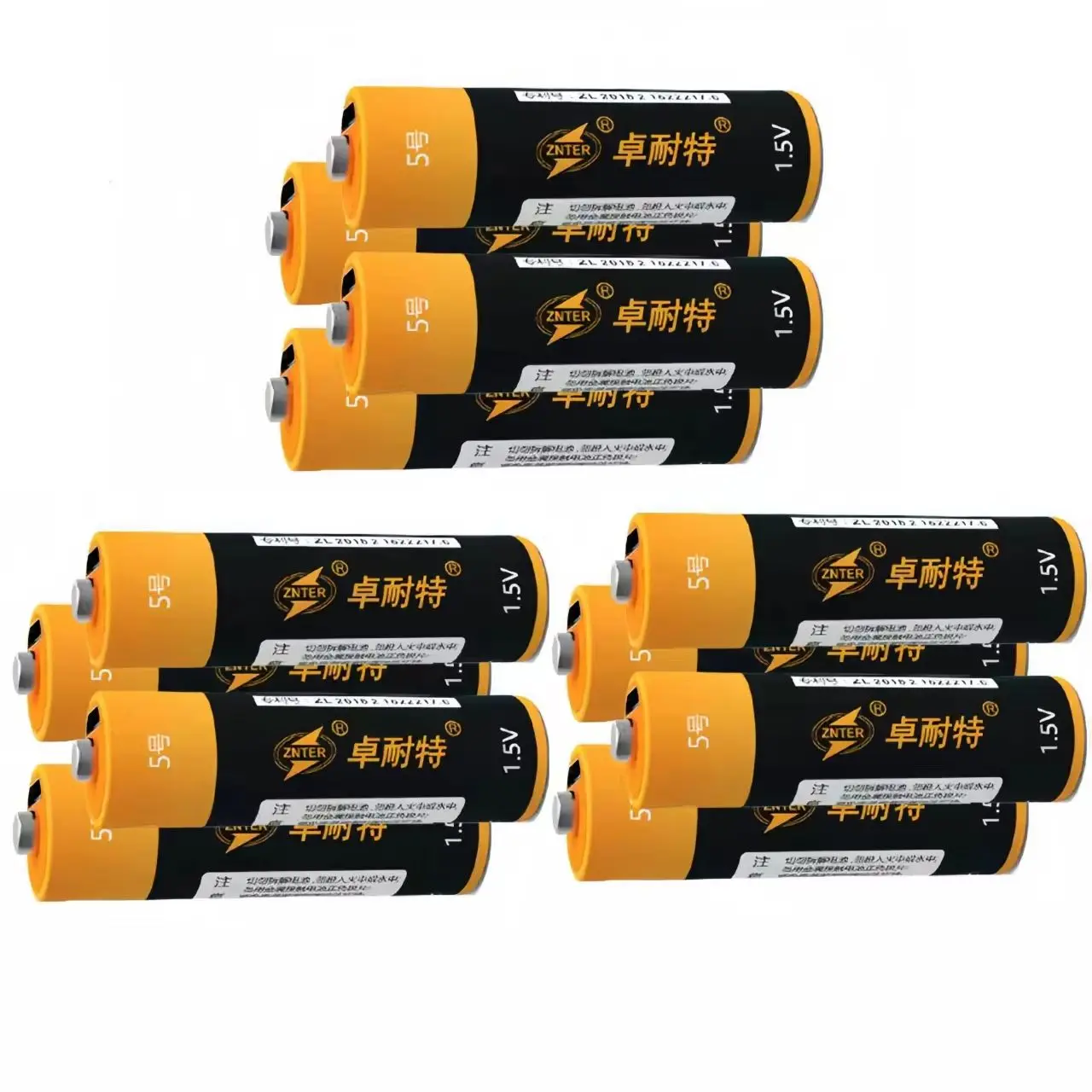 12 pçs/lote ZNTER 3000mWh AA bateria recarregável USB 1.5V bateria de polímero de lítio instrumento mouse microfone bateria especial