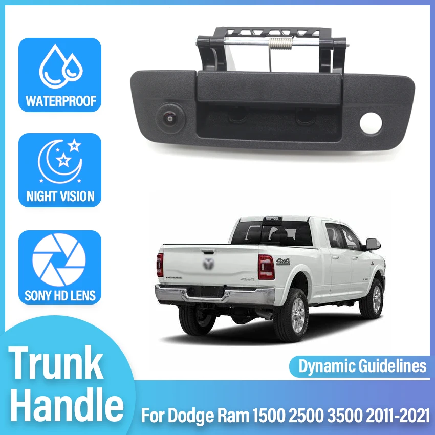 

Tailgate Handle with Rear View Full HD CCD Camera 68044904AG For Dodge Ram 1500 2500 3500 2011~2016 2017 2018 2019 2020 2021