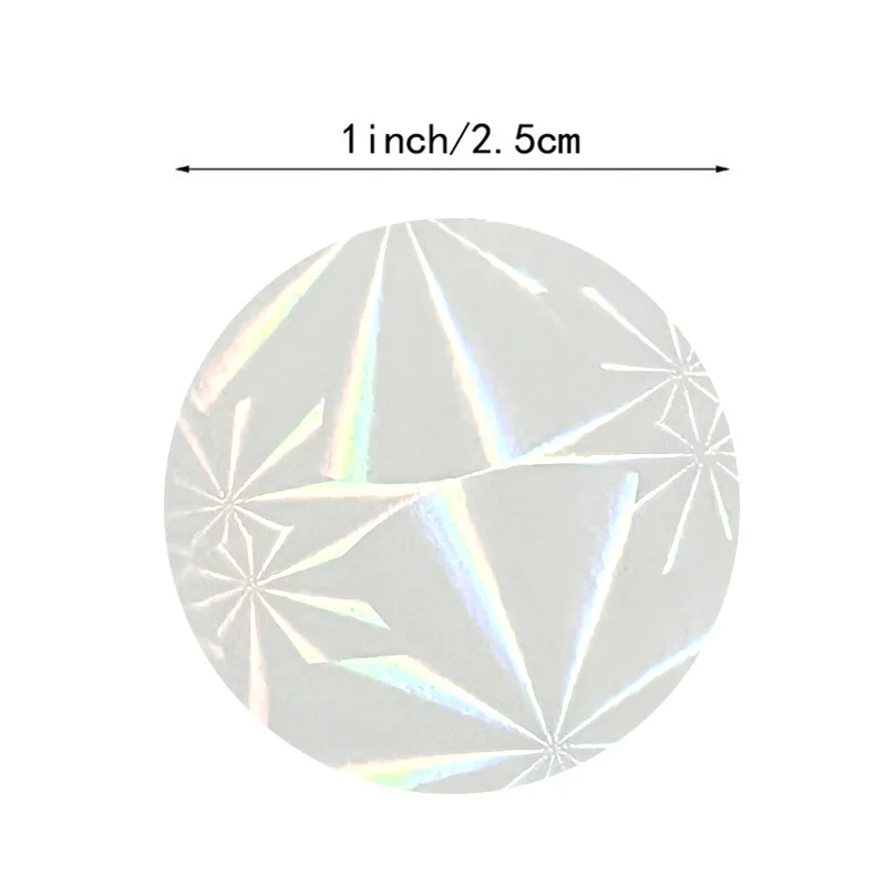 500pcs Round Laser Transparent Stickers Bag Sealing Tag DIY Gifts Sticker Envelopes Cards Wedding Invitations Stationery Decor