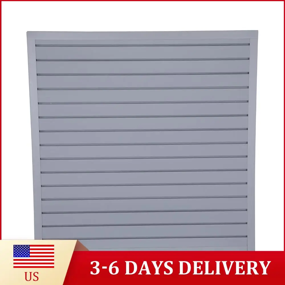 

Стеновые панели-решетки 4x1 фута, серые, из ПВХ, для тяжелых нагрузок, настенные, для дома и хранения велосипедов