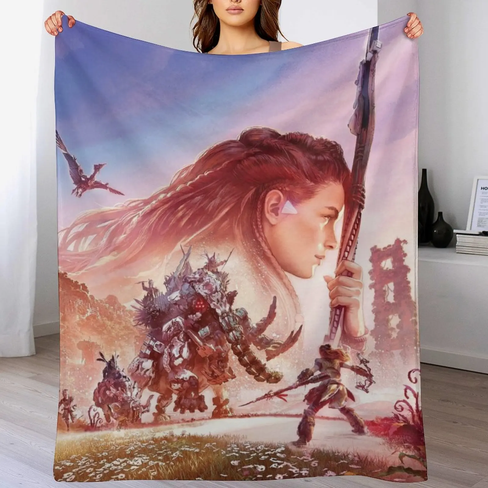 Horizon Forbidden West. No Horizon logo! Throw Blanket