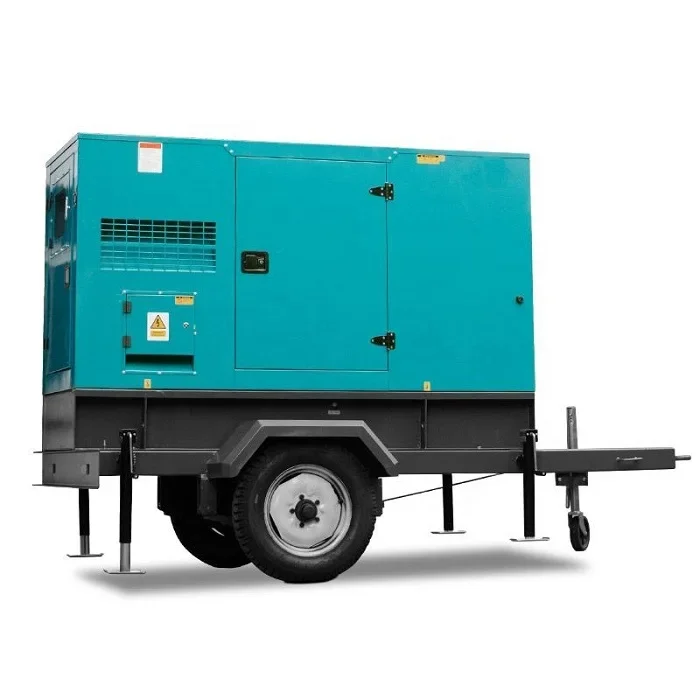 Gruppo elettrogeno silenzioso chiuso 50/60hz Rimorchio generatore diesel mobile da 500kw Prezzo generatore trifase 625kva