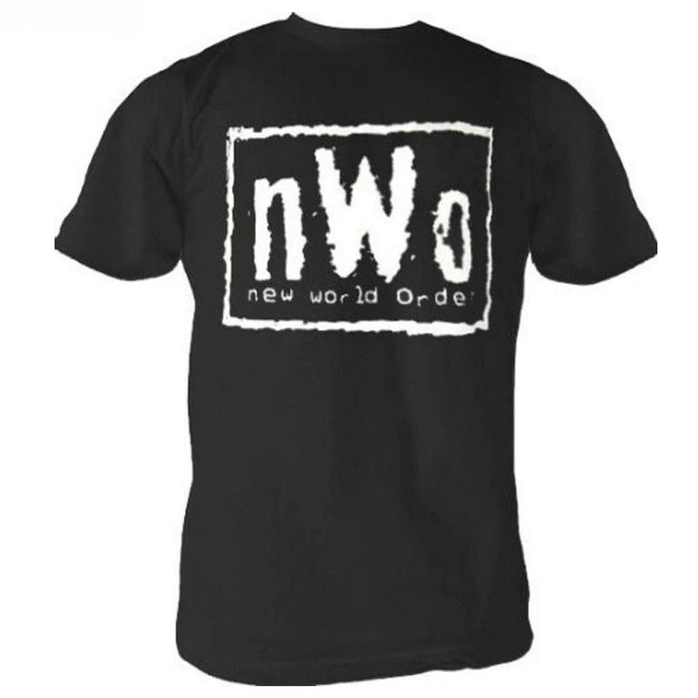 Casual pride t shirt men Unisex New tshirt Loose Size top  NWO New World Order Wrestling Adult Black T-shirt