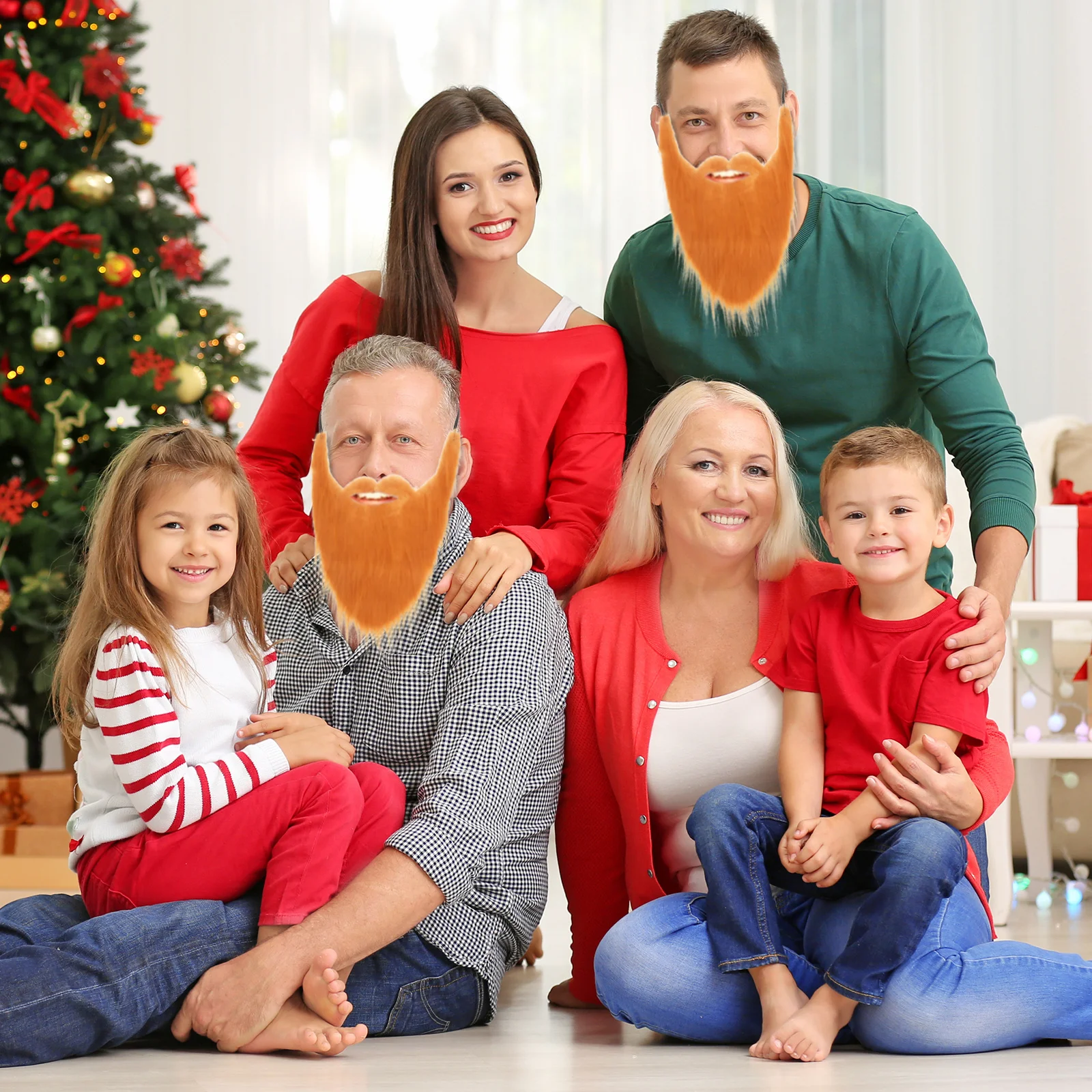 قطعتان من لحى الشارب المزيفة، إكسسوار تنكري للحفلات التنكرية المضحكة، تفاصيل حرفية ممتازة، شارب مزيف عملي