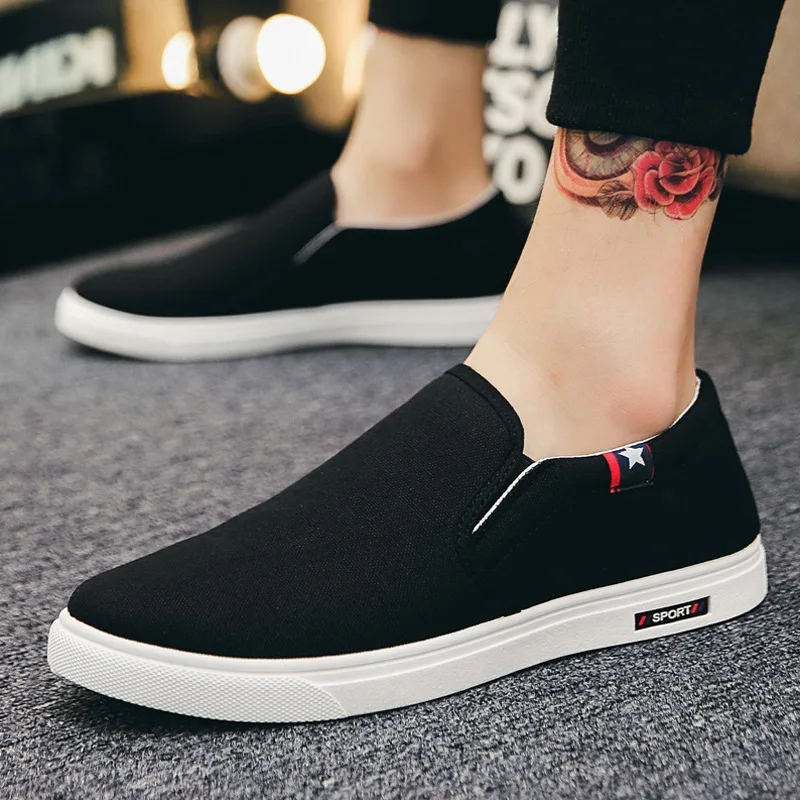 

2025 Spring Autumn New Designer Canvas Shoes for Men Fashion Casual Color Match Men's Vulcanize Shoes Zapatos De Hombre