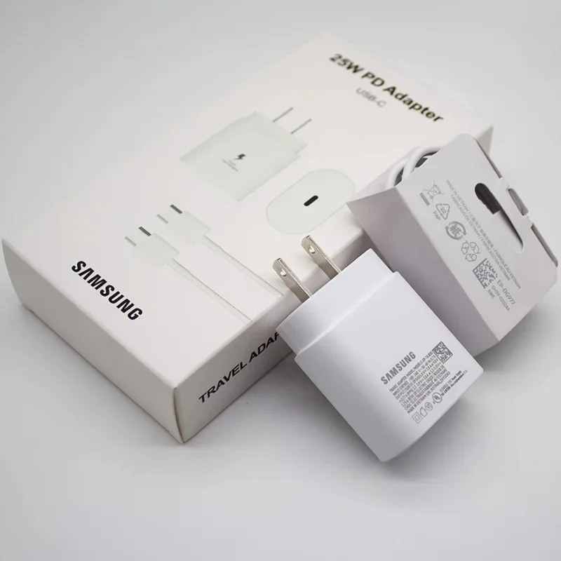 Samsung 25W Schnellladeadapter PD US Wandladegerät Typ C Kabel für Galaxy Z Fold Flip 2 3 4 5 6 A71 A53 A91 A72 S25S24 – Detail 2