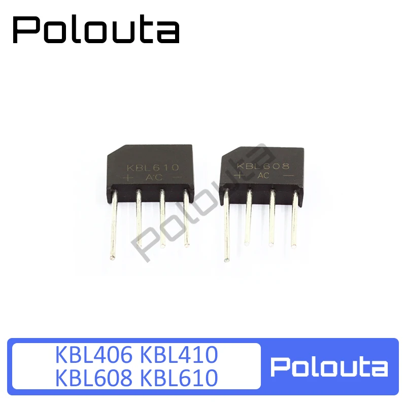 10 Pcs Kbl610 Kbl406 Kbl410 Kbl608 Bridge Rectifier Bridge Flat Bridge Full Simistor Thyristor Sockets Gold Integrated Circuit