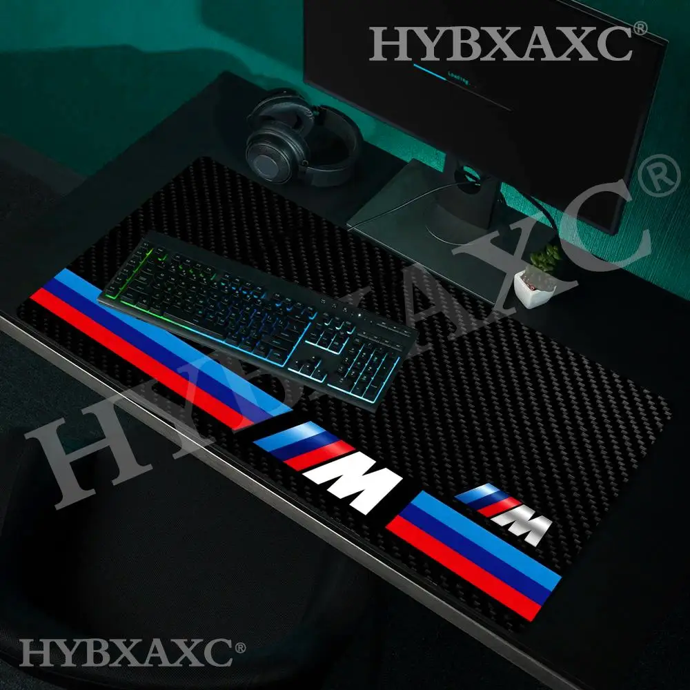 HYBXAXC Carbon Fiber Style Mouse Pad Non-slip Racing Color Desk Mat for Gaming Office Laptop Keyboard Keyboard Mats Large Gamer