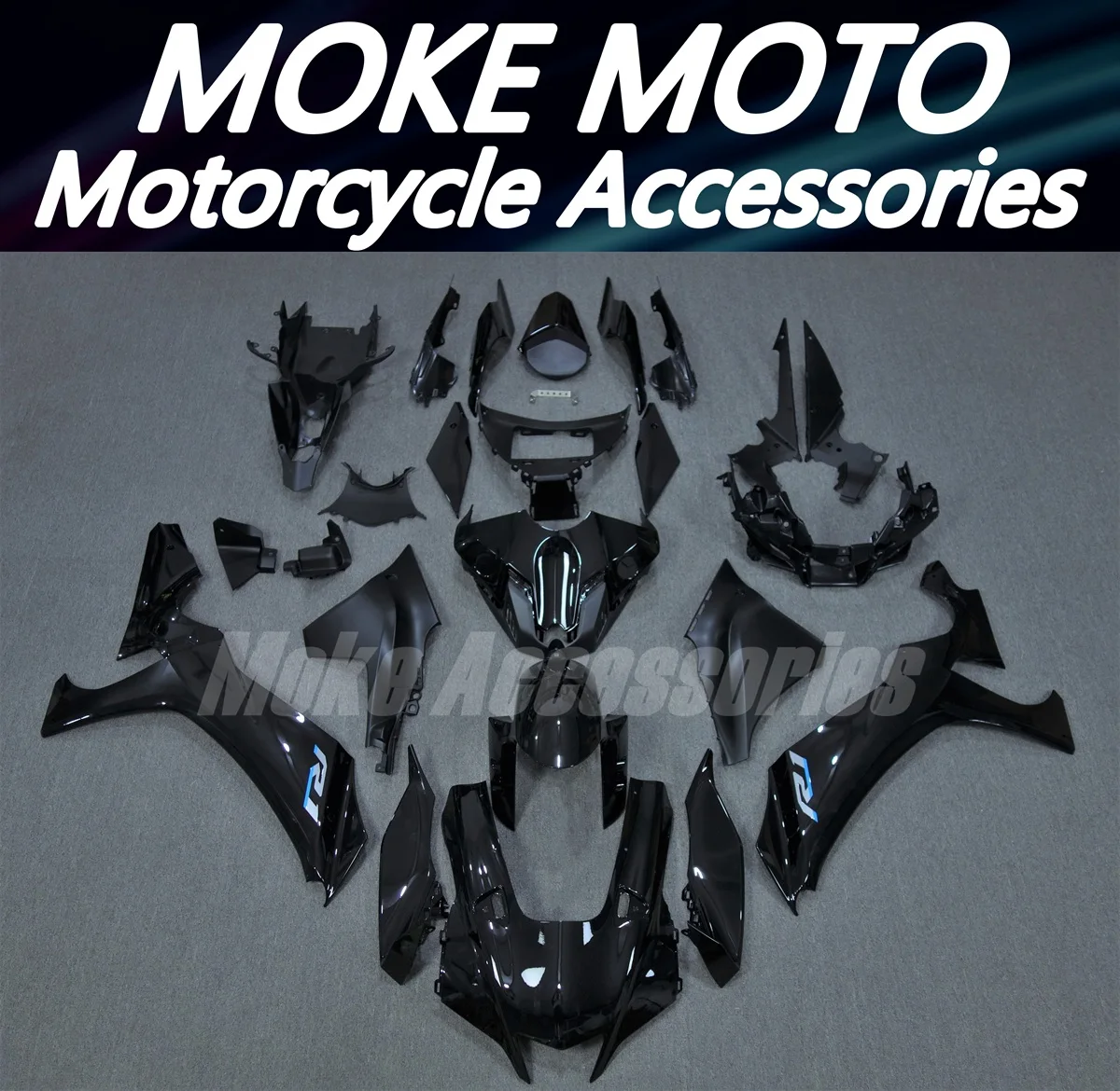 Motorcycle Fairings Kit Fit For Yzf R1M R1 2020 2021 2022 Bodywork Set High Quality Abs Injection Black