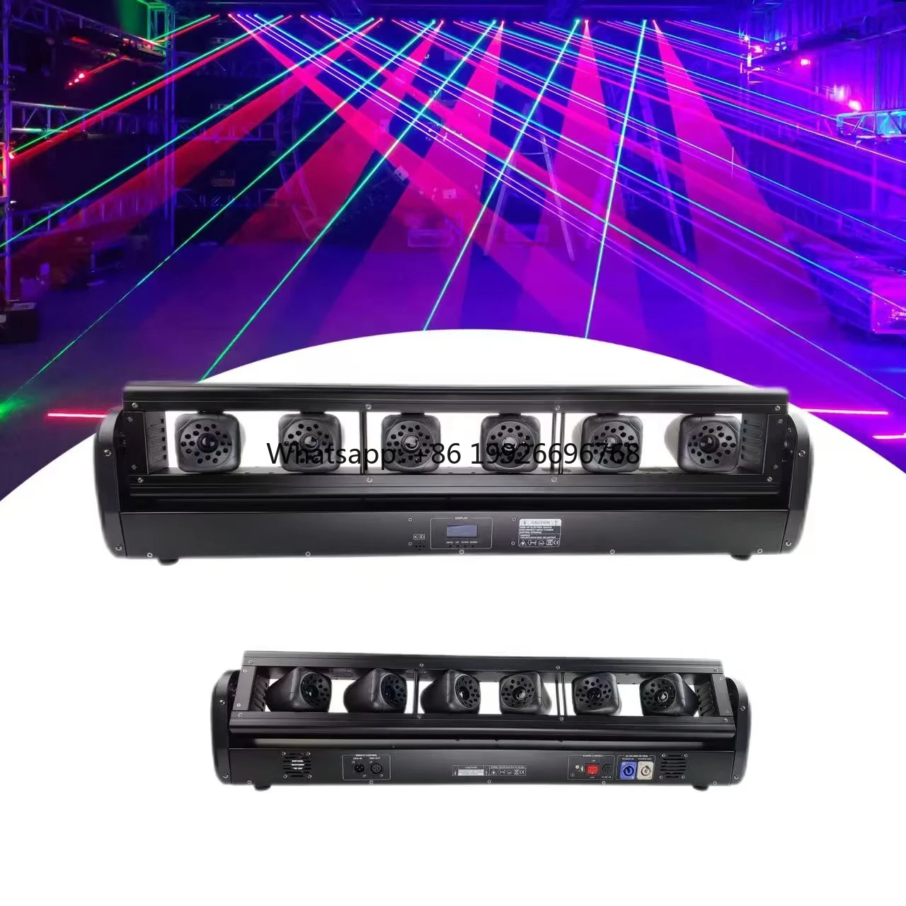 

Китайский профессиональный светильник для ночного клуба Lazer Six 6 глаз, движущиеся Dmx Dj Light Beam, лазерная панель