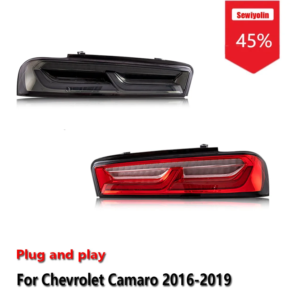 

Sewiyolin Car LED Tail Light Assemblies For Chevrolet Camaro 2016-2019 Auto Fog DRL Brake Turn Signal Lamp Plug and Play