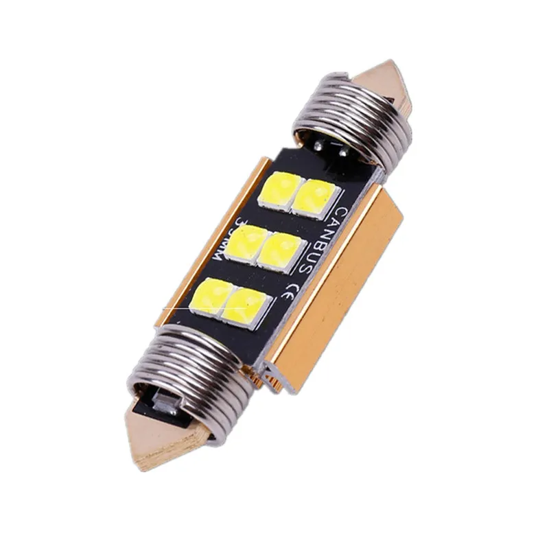 2/4/10PCS LED Canbus Bulbs Festoon 31mm/36mm/39mm/41mm 3030/6SMD 12V Auto Car Interior Dome Reading Lamps License Plate Lights